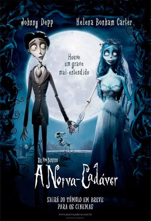 Pôster oficial do filme A Noiva Cadáver (Relançamento)
